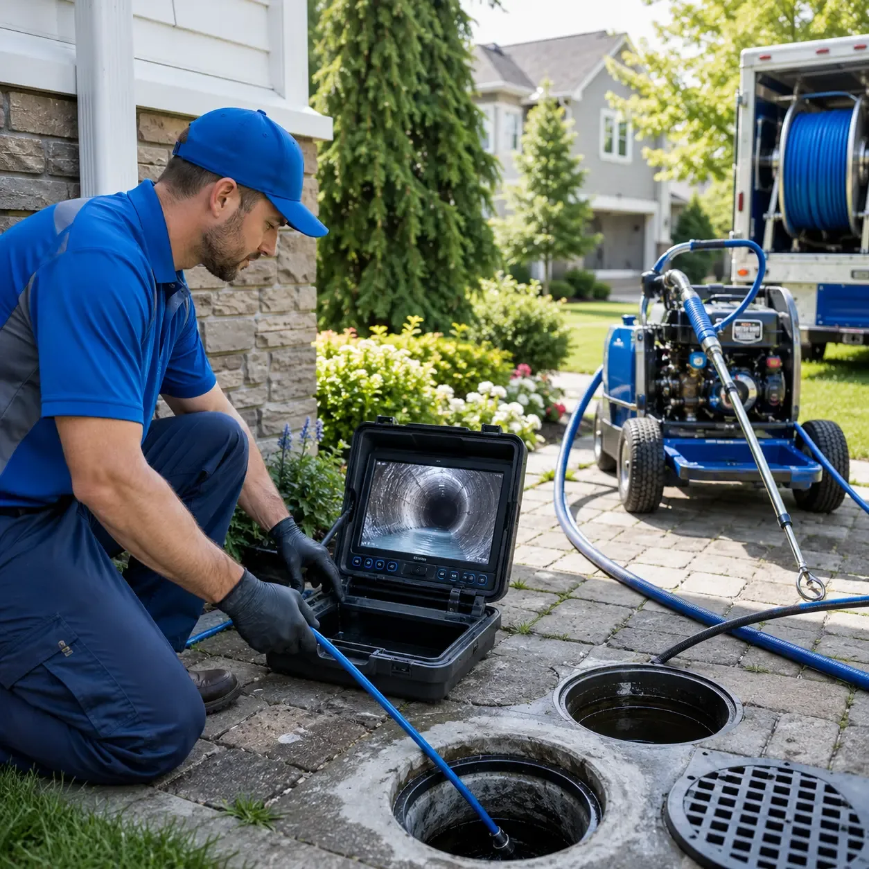 Outdoor drain cleaning professionals serving Hebron, IL